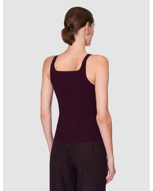 Joseph Red Joann Compact Milano Tank Top
