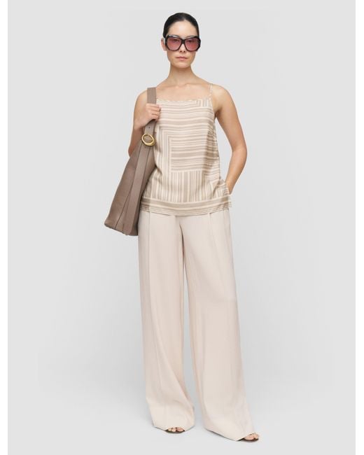 Joseph Natural Stace Printed Silk Camisole