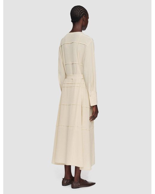 Joseph Natural Silk Crepe De Soie Helene Dress