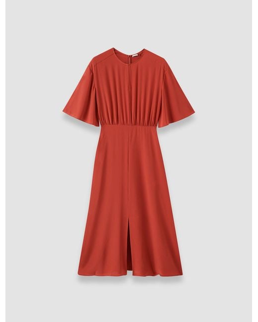 Robe Silsila En Soie Crêpe De Chine Joseph en coloris Red