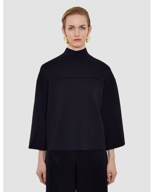 Joseph Blue Larrey Compact Milano Knit Top