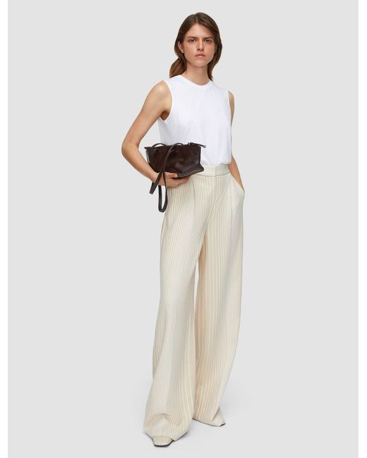 Joseph White Cotton Silk Jersey Tank Top