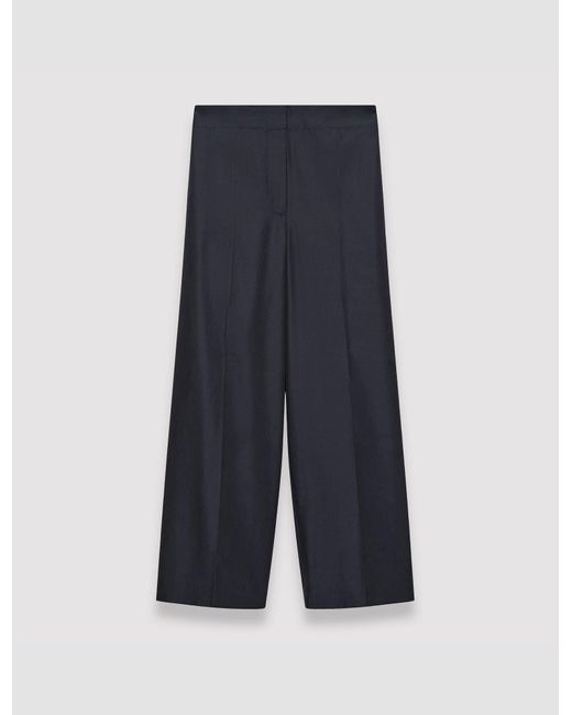 Joseph Blue Soft Cotton Silk Thurlow Trousers