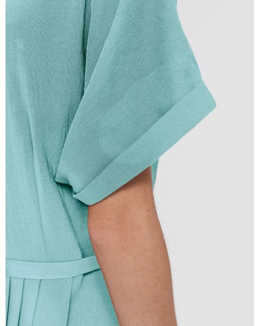 Joseph Blue Sofia Airy Plissé Jumpsuit