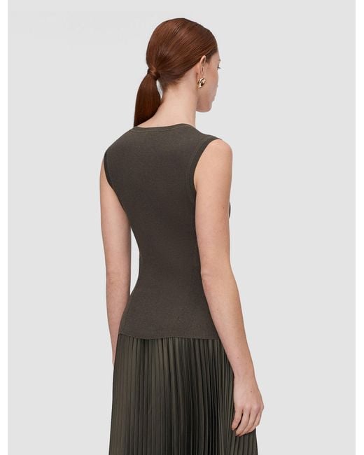 Joseph White Alaou Linen Blend Knit Vest Top