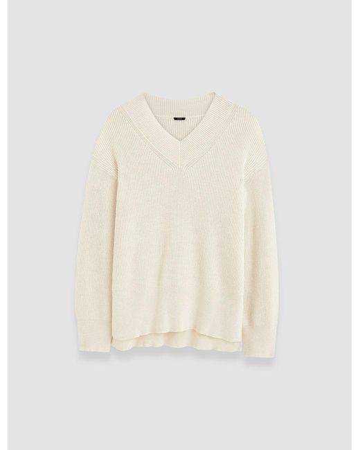 Pull En Maille De Lin Mélangé Joseph en coloris White