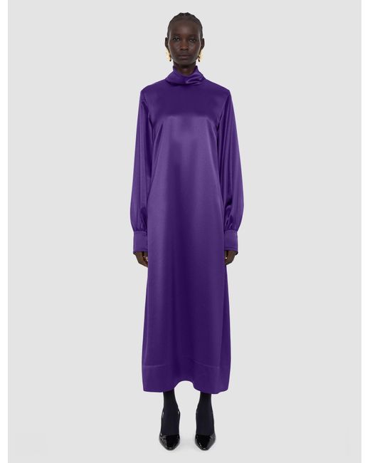 Joseph Purple Cels Double Satin Dress