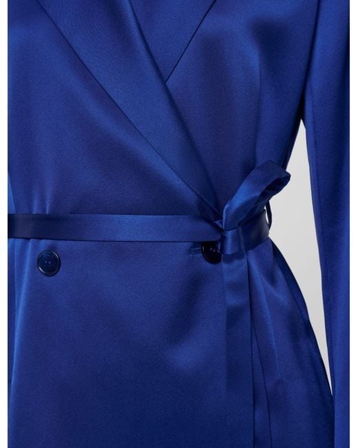 Veste Joubert En Satin De Soie Joseph en coloris Blue