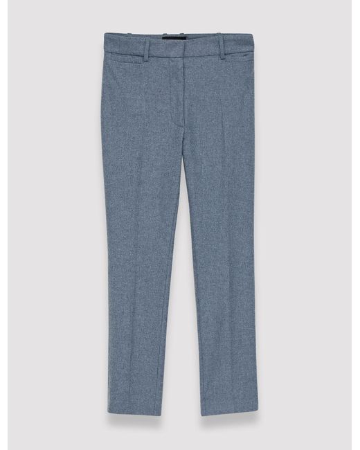 Joseph Blue Flannel Stretch Tahis Trousers
