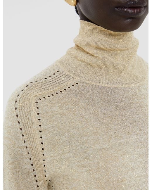Joseph White Leblanc Lurex Knit Jumper