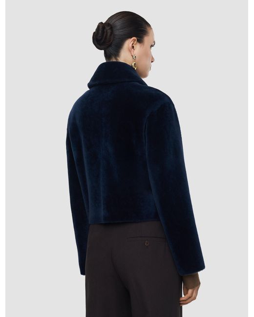 Joseph Blue Alloway Reversible Soft Shearling Jacket
