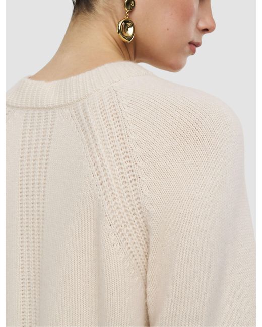 Joseph White Maple Pure Cashmere Jumper
