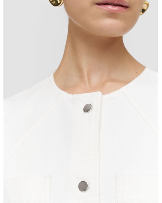 Joseph White Balan Denim Sleeveless Jacket