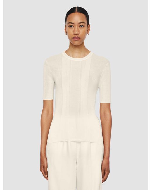 Joseph White Crisp Rayon Top