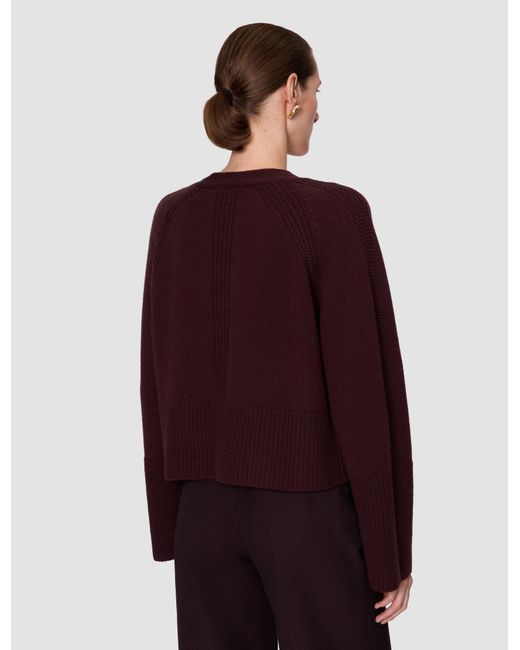 Joseph Red Harper Pure Cashmere Cardigan