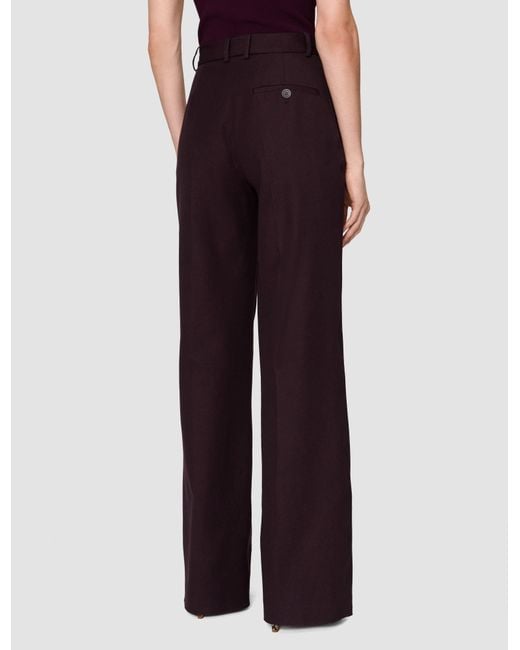 Joseph Purple Yukio Gabardine Stretch Trousers