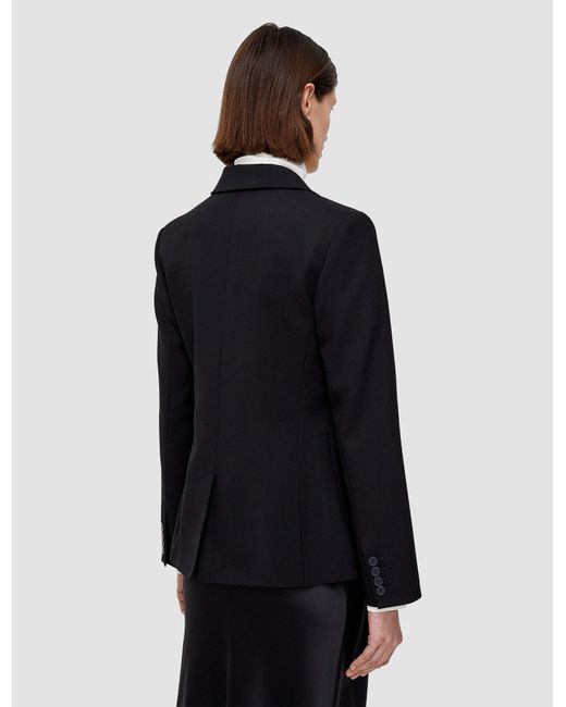 Joseph Blue Glenview Tailoring Wool Stretch Jacket