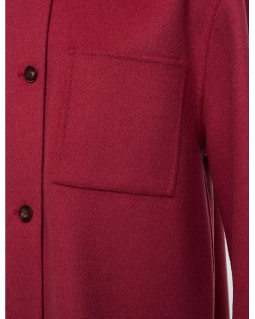 Joseph Red Wada Double Face Cashmere Overshirt