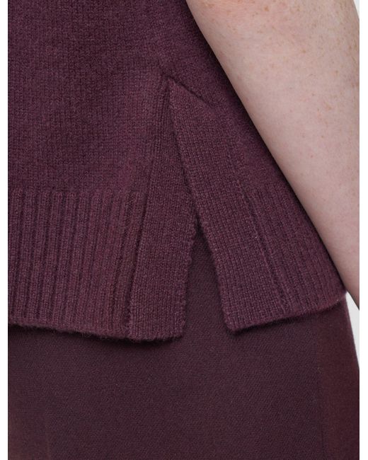 Joseph Purple Luxe Cashmere Top