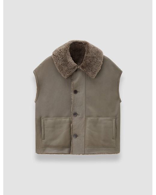Joseph Brown Molin Reversible Shearling Gilet
