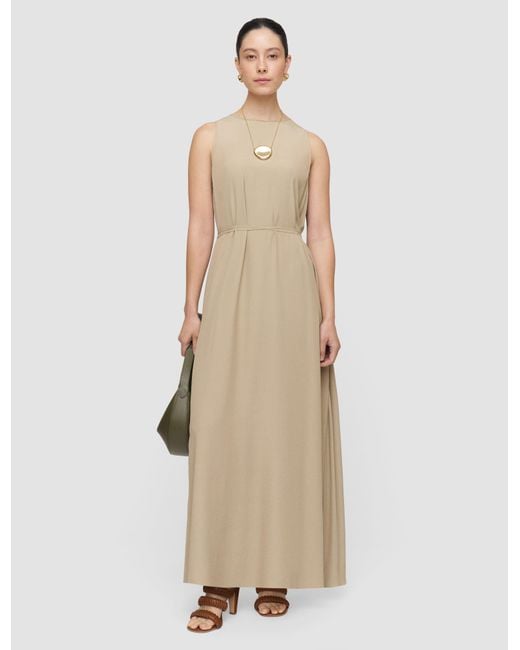 Joseph Natural Lottie Silk Blend Crepe Dress