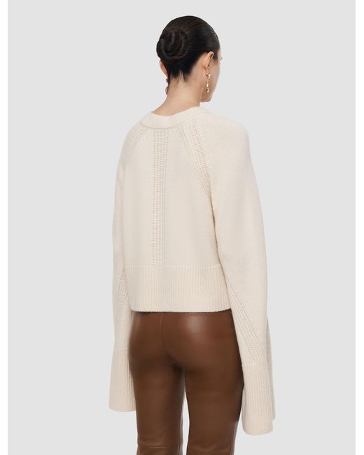Joseph White Maple Pure Cashmere Jumper