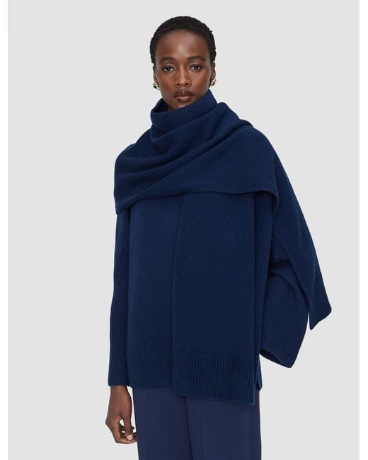Joseph Blue Pasilla Light Pure Cashmere Scarf