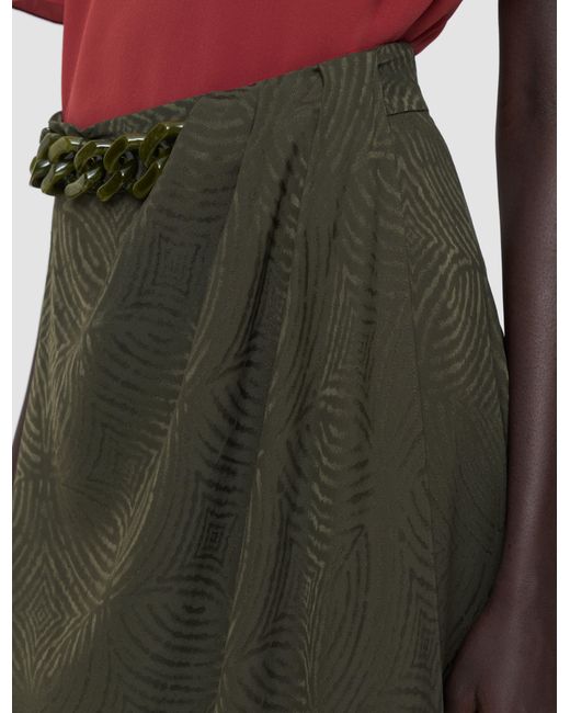 Joseph Green Tanger Jacquard Silk Skirt