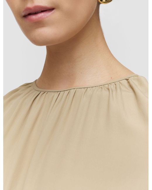 Joseph White Libby Silk Blend Crepe Top