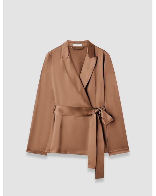 Joseph Brown Archer Silk Satin Jacket