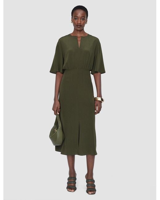 Robe Silsila En Soie Crêpe De Chine Joseph en coloris Green