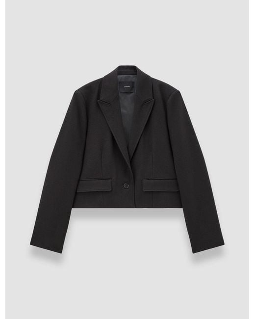 Joseph Black Elia Flannel Wool Jacket