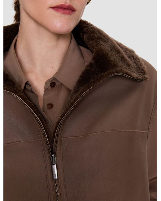 Joseph Brown Nico Reversible Textured Shearling Gilet
