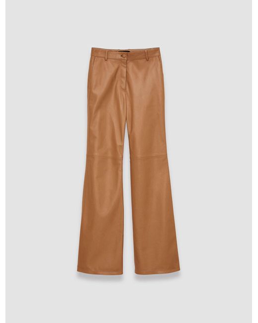 Joseph Brown Nappa Leather Tessier Trousers