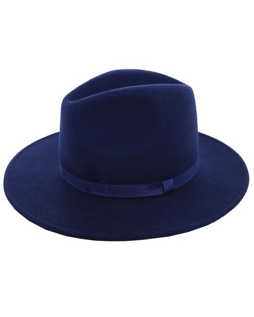 PS by Paul Smith Blue Wool Fedora Hat