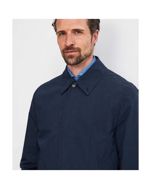 Paul Smith Blue Lightweight Overcoat for men