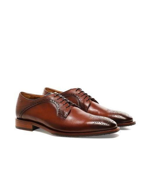 Oliver Sweeney Brown Bonorva Derby Brogues for men