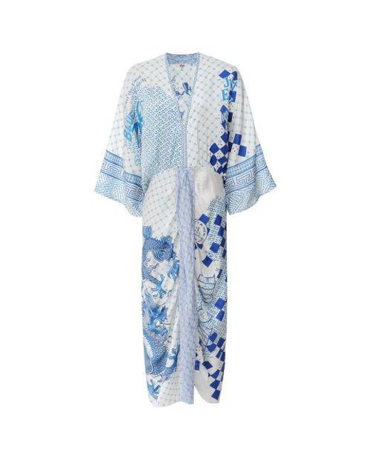 ME 369 Blue Sophia Kimono Dress