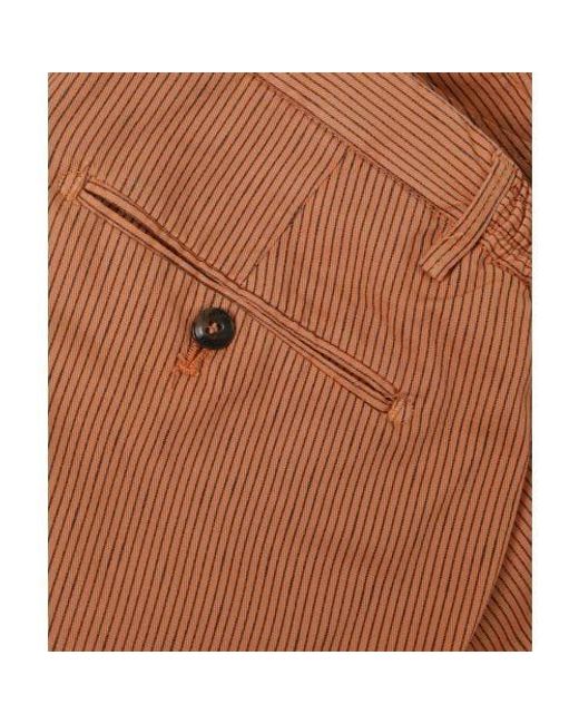 Briglia 1949 Brown Cotton Linen Malibu Shorts for men