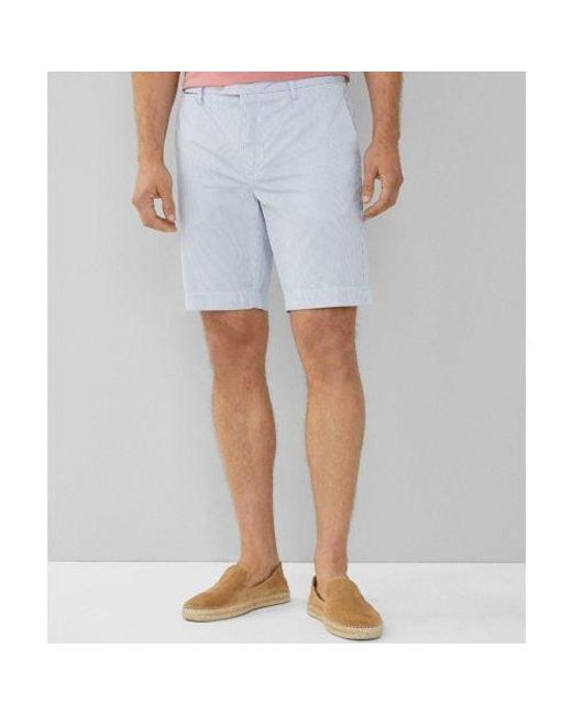 Hackett Blue Striped Kensington Shorts for men