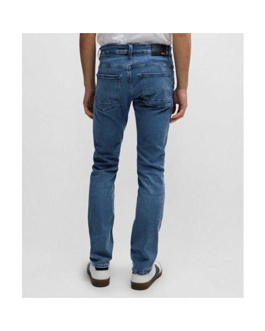 Boss Blue Slim Fit Delaware Bc-p Jeans for men