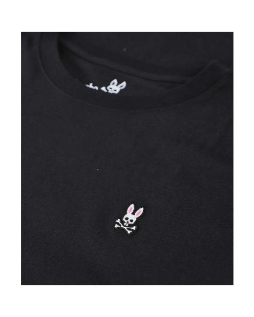 Psycho Bunny Black Classic Crew T-shirt for men