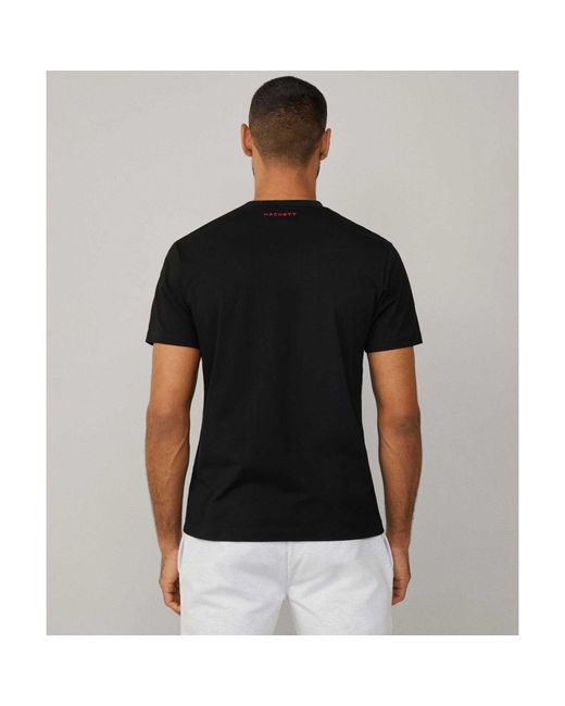 Hackett Black Digital Camo T-shirt for men