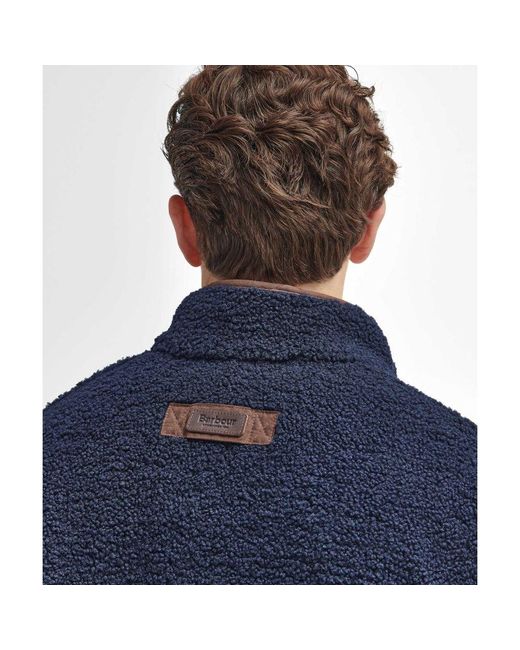 Barbour Blue Rydal Fleece Jacket for men