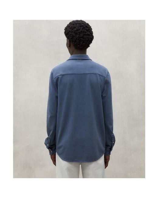 Ecoalf Blue Recycled Cotton Gotham Shirt for men