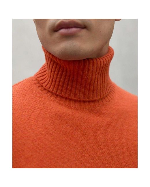 Ecoalf Orange Roll Neck Brun Jumper for men