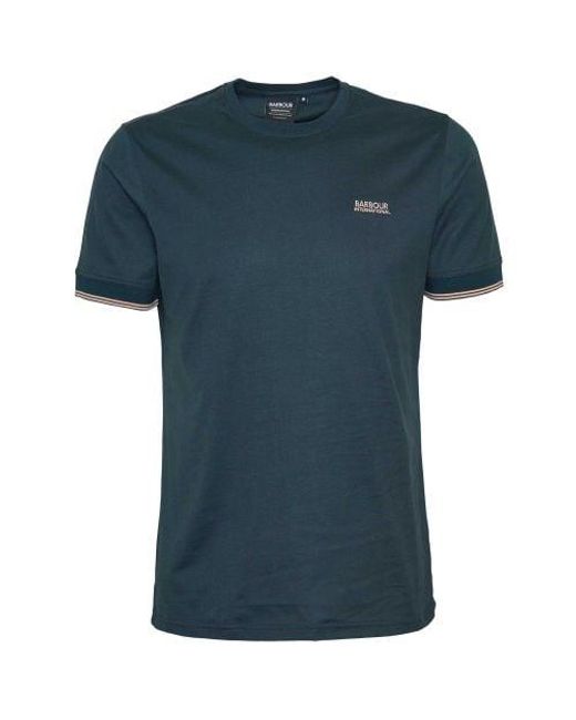 Barbour Blue Tipped Cuff Philip T-shirt for men