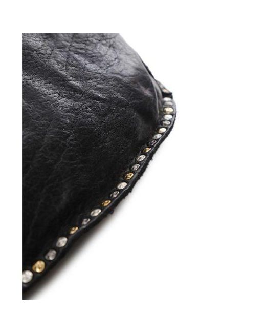 Campomaggi Black Kura Leather Crossbody Bag