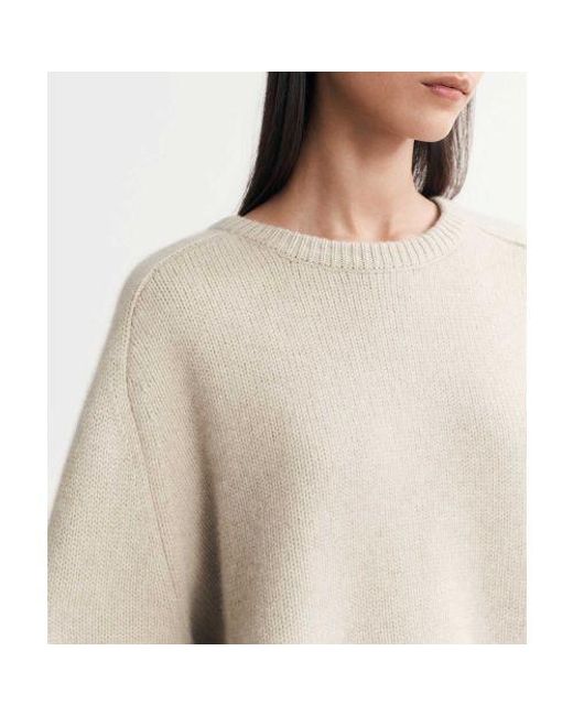 Soft Goat Natural Chunky Boyfriend Crewneck Jumper