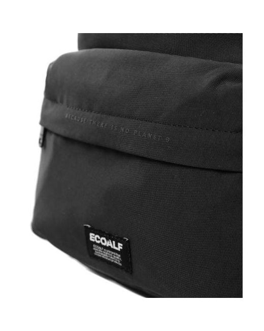 Ecoalf Black Water-repellent Basil Because Backpack for men